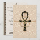 Ankh Sand-uitnodigingen Kaart (Voorkant / Achterkant)