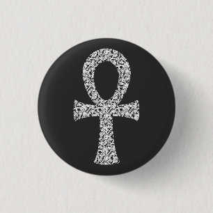 Ankh Spiraalpatroon Ronde Button 3,2 Cm