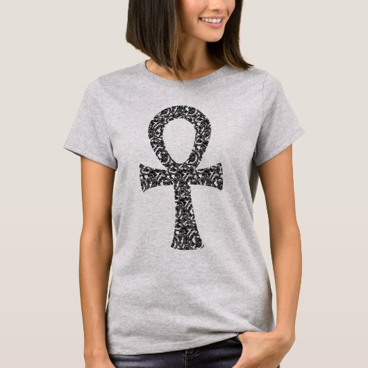 Ankh Swirl Pattern T-Shirt (Voorkant)