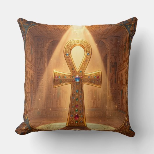 Ankh Symbol Bedeutung – Schlüssel des Lebens´6 Kussen (Voorkant)