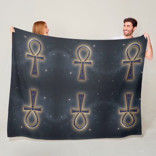 Ankh Symbol Bedeutung – Schlüssel des Lebens´7 Fleece Deken (In situ)