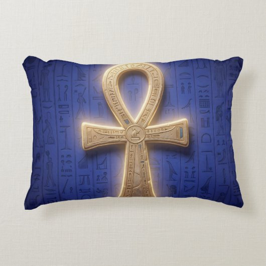 Ankh Symbol Bedeutung – Schlüssel des Lebens Accent Kussen (Voorkant)