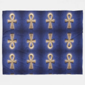Ankh Symbol Bedeutung – Schlüssel des Lebens Fleece Deken (Voorkant (Horizontaal))