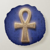 Ankh Symbol Bedeutung – Schlüssel des Lebens Rond Kussen (Achterkant)