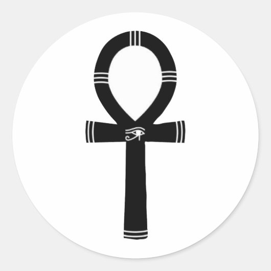 Ankh Symbol - De sleutel tot het leven Ronde Sticker (Voorkant)