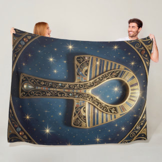 Ankh Symbol Meaning – Key of Life´10 Fleece Deken