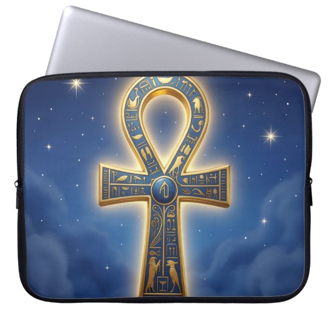 Ankh Symbol Meaning – Key of Life´11 Laptop Sleeve (Voorkant)