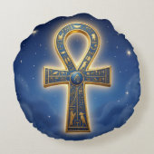 Ankh Symbol Meaning – Key of Life´11 Rond Kussen (Achterkant)