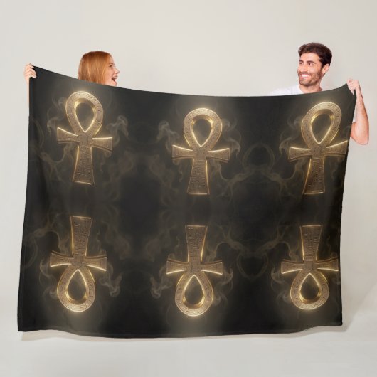 Ankh Symbol Meaning – Key of Life´1 Fleece Deken (In situ)