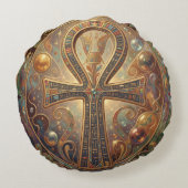 Ankh Symbol Meaning – Key of Life´2 Rond Kussen (Achterkant)