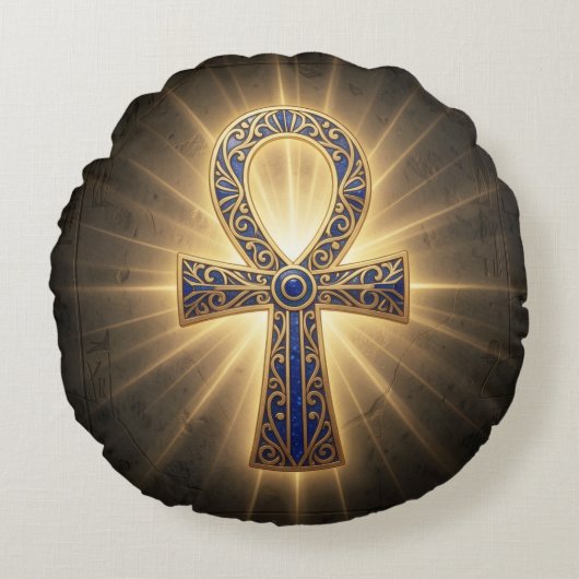Ankh Symbol Meaning – Key of Life´4 Rond Kussen (Voorkant)