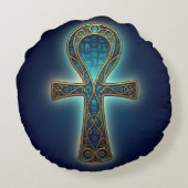 Ankh Symbol Meaning – Key of Life´5 Rond Kussen (Achterkant)