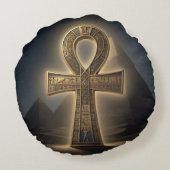 Ankh Symbol Meaning – Key of Life´6 Rond Kussen (Achterkant)