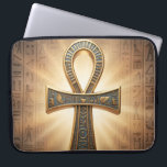 Ankh Symbol Meaning – Key of Life´9 Laptop Sleeve<br><div class="desc">The Ankh (☥) is an ancient Egyptian symbol representing life,  immortality,  and divine power. It is associated with deities like Isis and Osiris and symbolizes eternal life.</div>