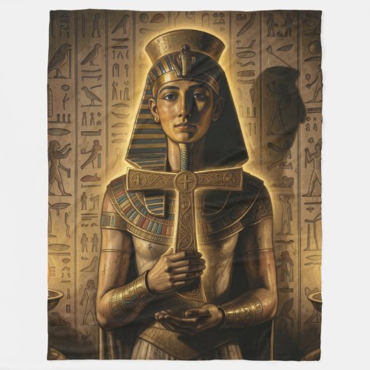 Ankh Symbol Meaning – Key of Life Fleece Deken (Voorkant)