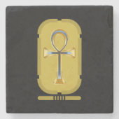 Ankh Symbol Stone Onderzetter (Voorkant)
