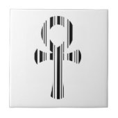 ANKH SYMBOOL BAR CODE Ankh's Barcode Ontwerp Patro Tegeltje (Voorkant)