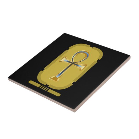 Ankh Symbool Ceramic Tegel Tegeltje (Zijkant)