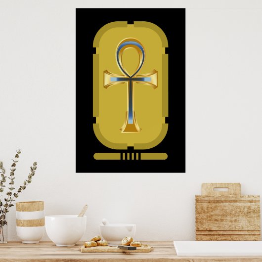 Ankh Symbool Poster (Keuken)