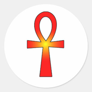 Ankh-symbool: Ronde Sticker