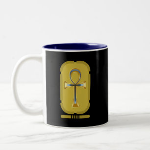 Ankh Symbool Twee-Toons Koffiemok Tweekleurige Koffiemok