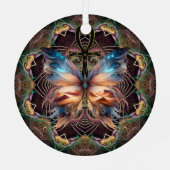 Ankh vlinder leven symbool Mandala bevestiging Metalen Ornament (Achterkant)