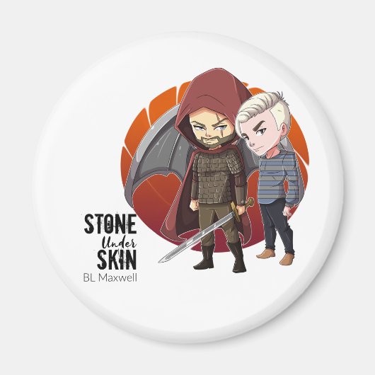 Ankit en Ethan van Stone under Skin Magneet (Voorkant)