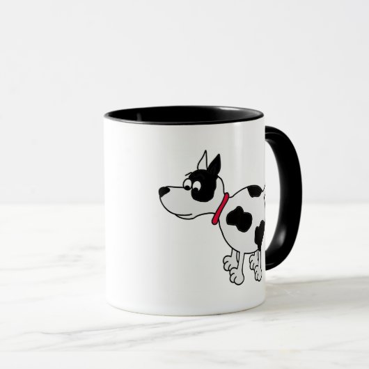 Ankle Biter Cartoon Dog Coffee Mok (Voorkant rechts)