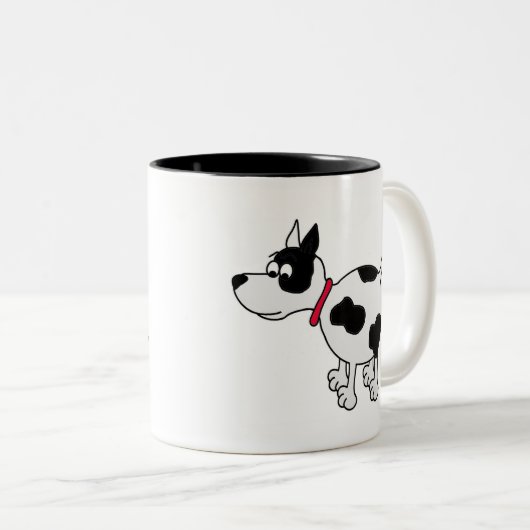 Ankle Biter Cartoon Dog Coffee Mok (Voorkant rechts)