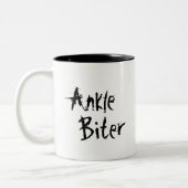Ankle Biter Cartoon Dog Coffee Mok (Links)