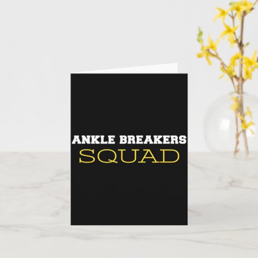 Ankle Breakers Squad Honkbal Kaart (Gele Bloem)