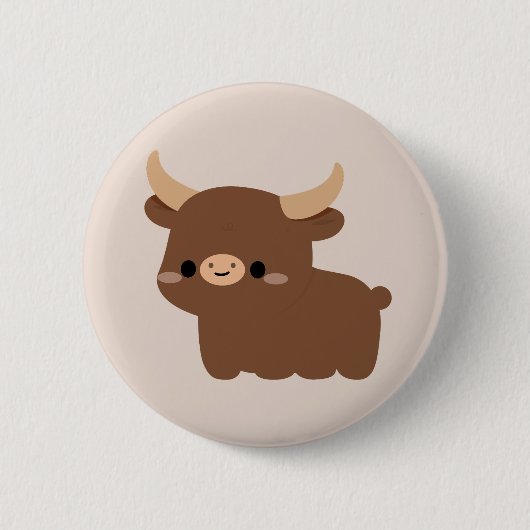 Ankole-Watusi-koe Ronde Button 5,7 Cm (Voorkant)