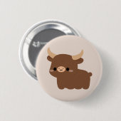 Ankole-Watusi-koe Ronde Button 5,7 Cm (Voorkant /achterkant)