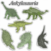 Ankylosauria Sticker Sheet (Voorkant)