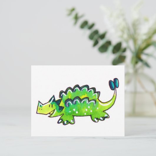 Ankylosaurus Briefkaart (Staand voorkant)