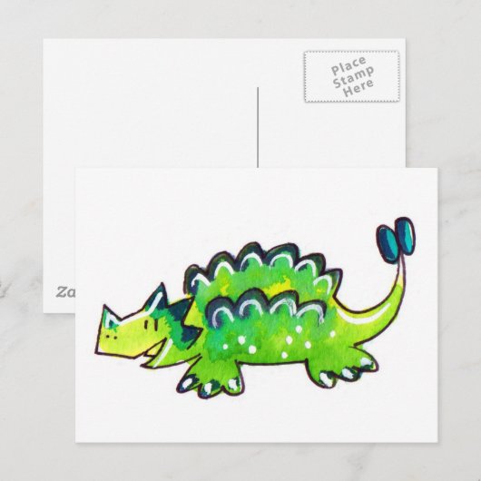 Ankylosaurus Briefkaart (Voorkant / Achterkant)