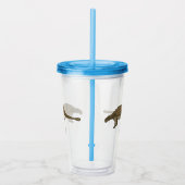 Ankylosaurus cartoon illustratie acryl drinkbeker (Rechts)