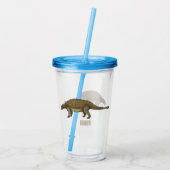 Ankylosaurus cartoon illustratie acryl drinkbeker (Achterkant)