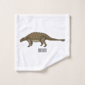 Ankylosaurus cartoon illustratie bad handdoek (Wasdoekje)
