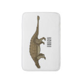 Ankylosaurus cartoon illustratie badmat (Voorkant Verticaal)