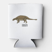 Ankylosaurus cartoon illustratie blikjeskoeler (Voorkant)