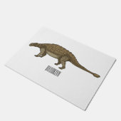 Ankylosaurus cartoon illustratie deurmat (Schuin)