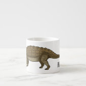 Ankylosaurus cartoon illustratie espresso kop (Voorkant)