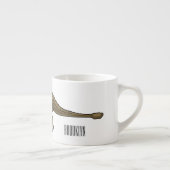 Ankylosaurus cartoon illustratie espresso kop (Rechts)