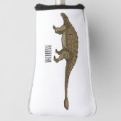 Ankylosaurus cartoon illustratie golfheadcover (Draai 90)