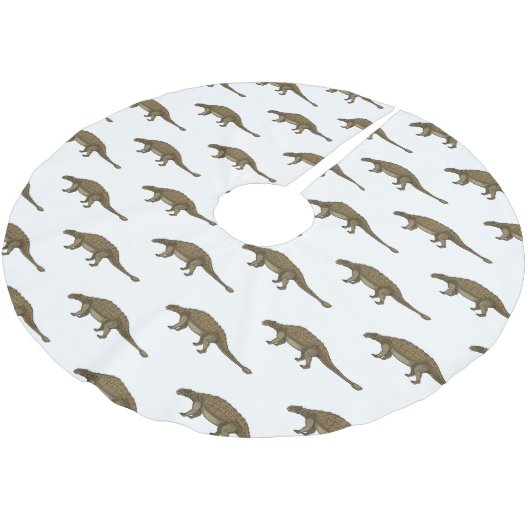 Ankylosaurus cartoon illustratie kerstboom rok (Gekanteld)