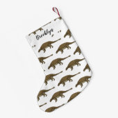 Ankylosaurus cartoon illustratie kleine kerstsok (Achterkant (Hangend))