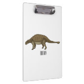 Ankylosaurus cartoon illustratie klembord (Rechts)
