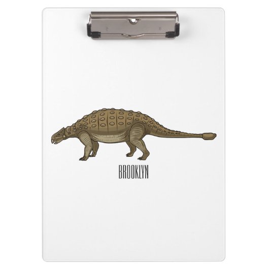 Ankylosaurus cartoon illustratie klembord (Voorkant)