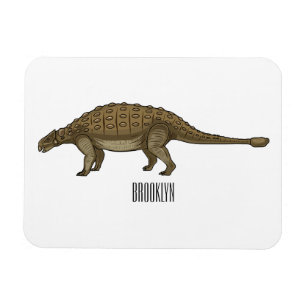 Ankylosaurus cartoon illustratie magneet